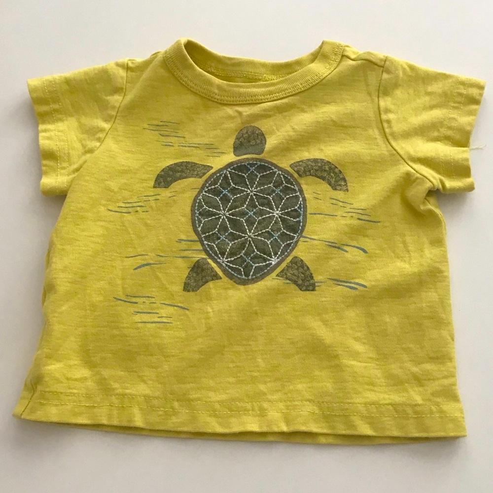 EUC Tea Collection Embroidered Sea Turtle Tee